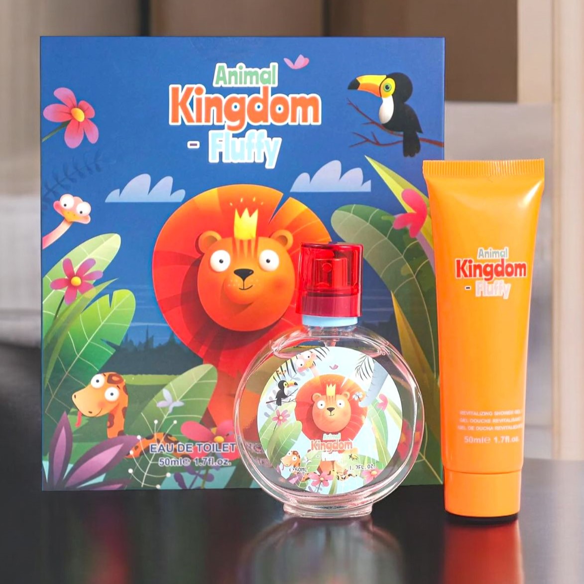 Animal Kingdom Fluffy Eau De Toilette Shower Gel for Kids 50ML