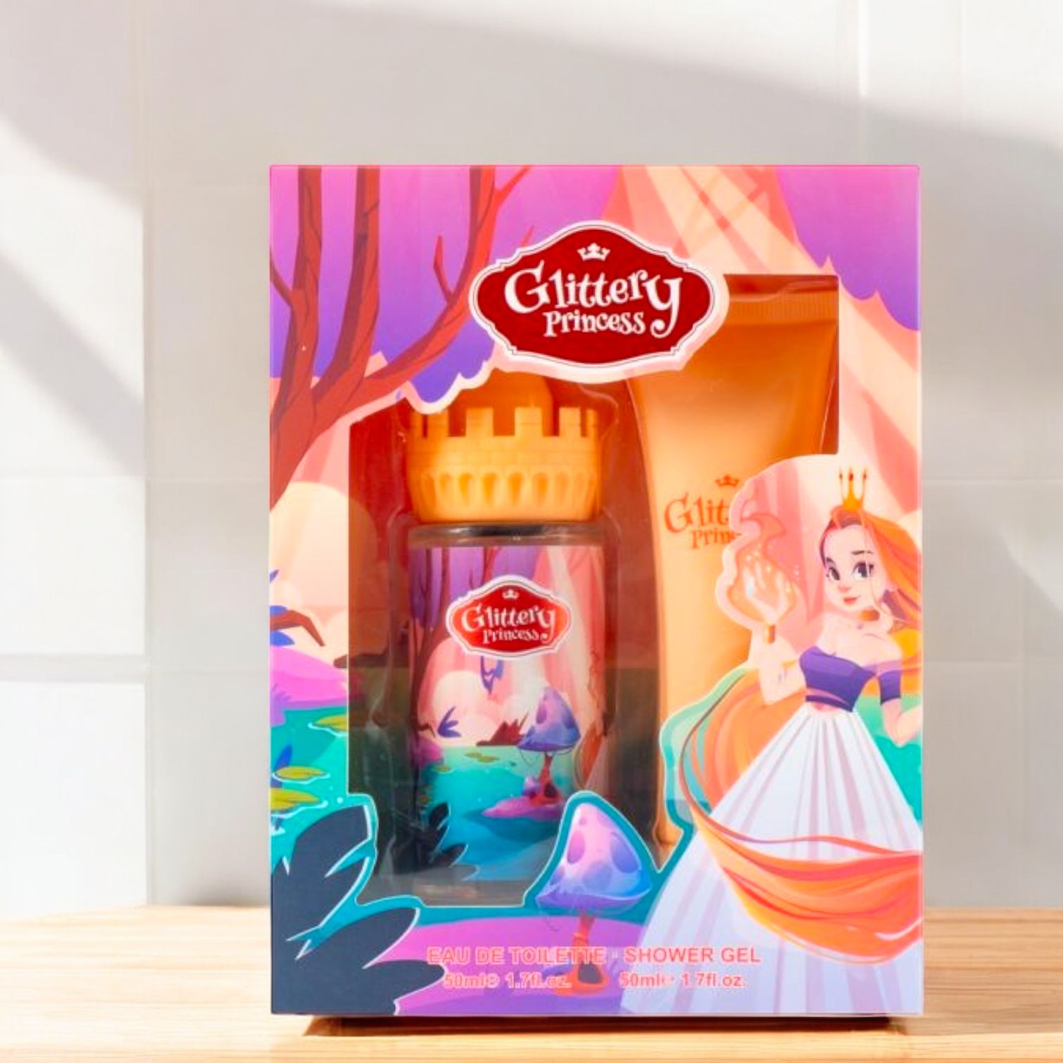 Glittery Princess Eau De Toilette Shower Gel for Kids 50ML