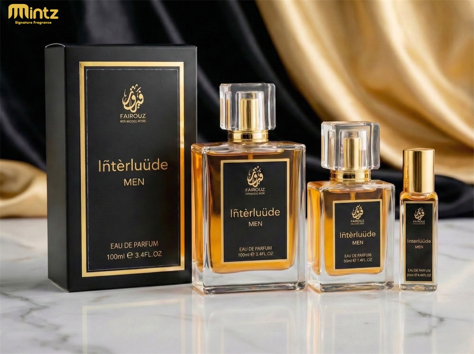 Fairouz Iñtèrluüde – Non-Alcoholic Eau De Parfum for Men