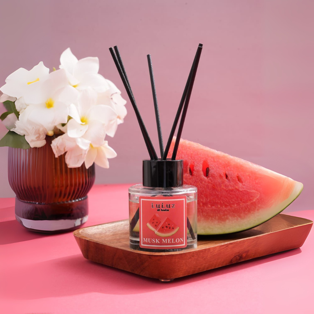LULUZ di Lusso Reed Diffuser – Musk Melon Delight 50ML